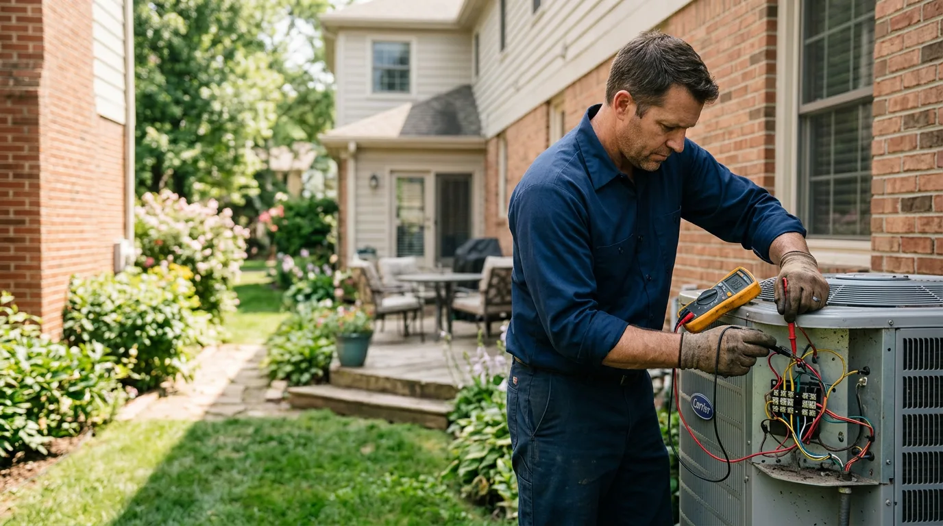 HVAC technician working near Buffalo Gap, TX